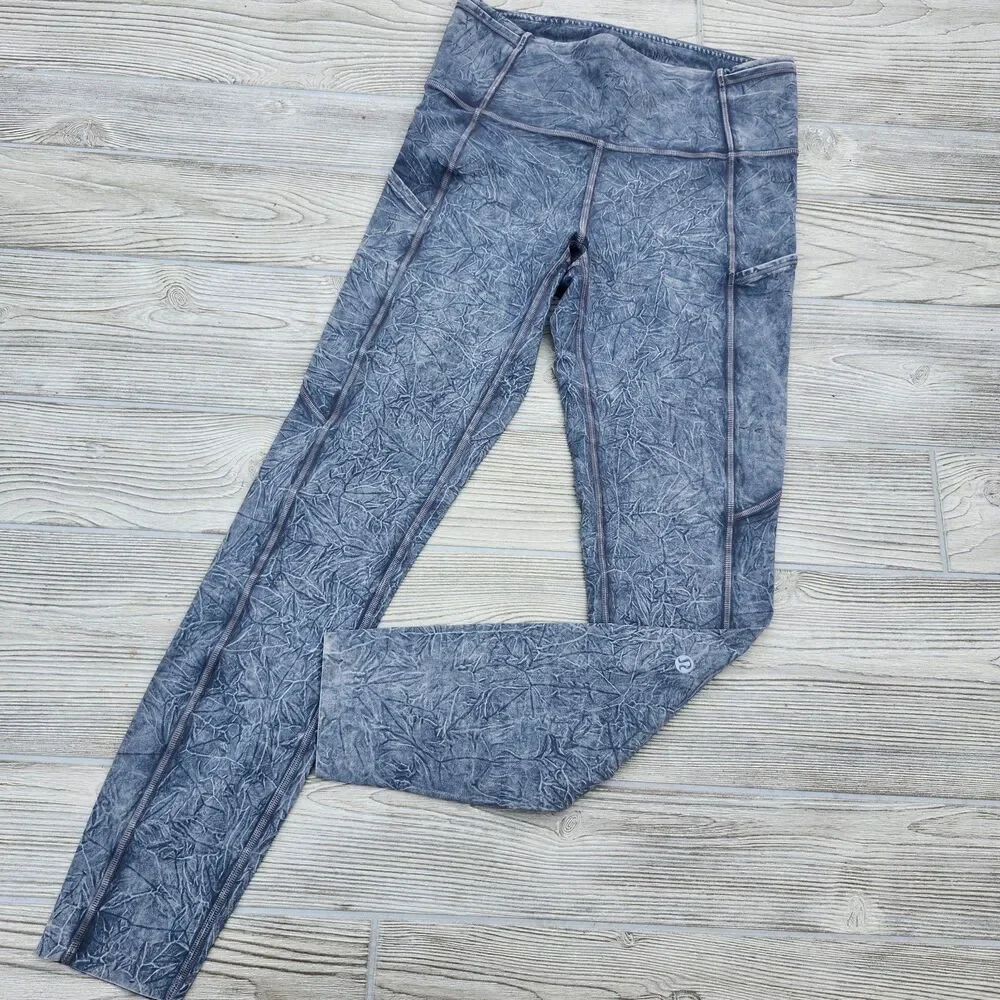 (6) Lululemon Fast and Free High Rise Tight 25